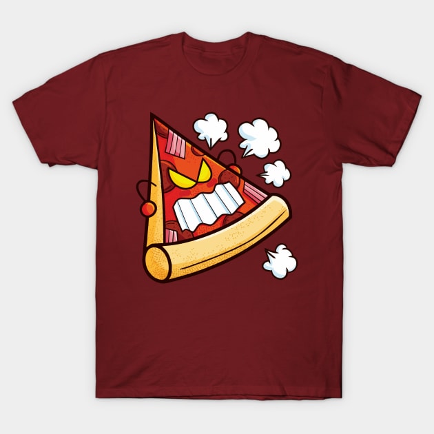 Funny Pizza Wrath T-Shirt by Jocularity Art